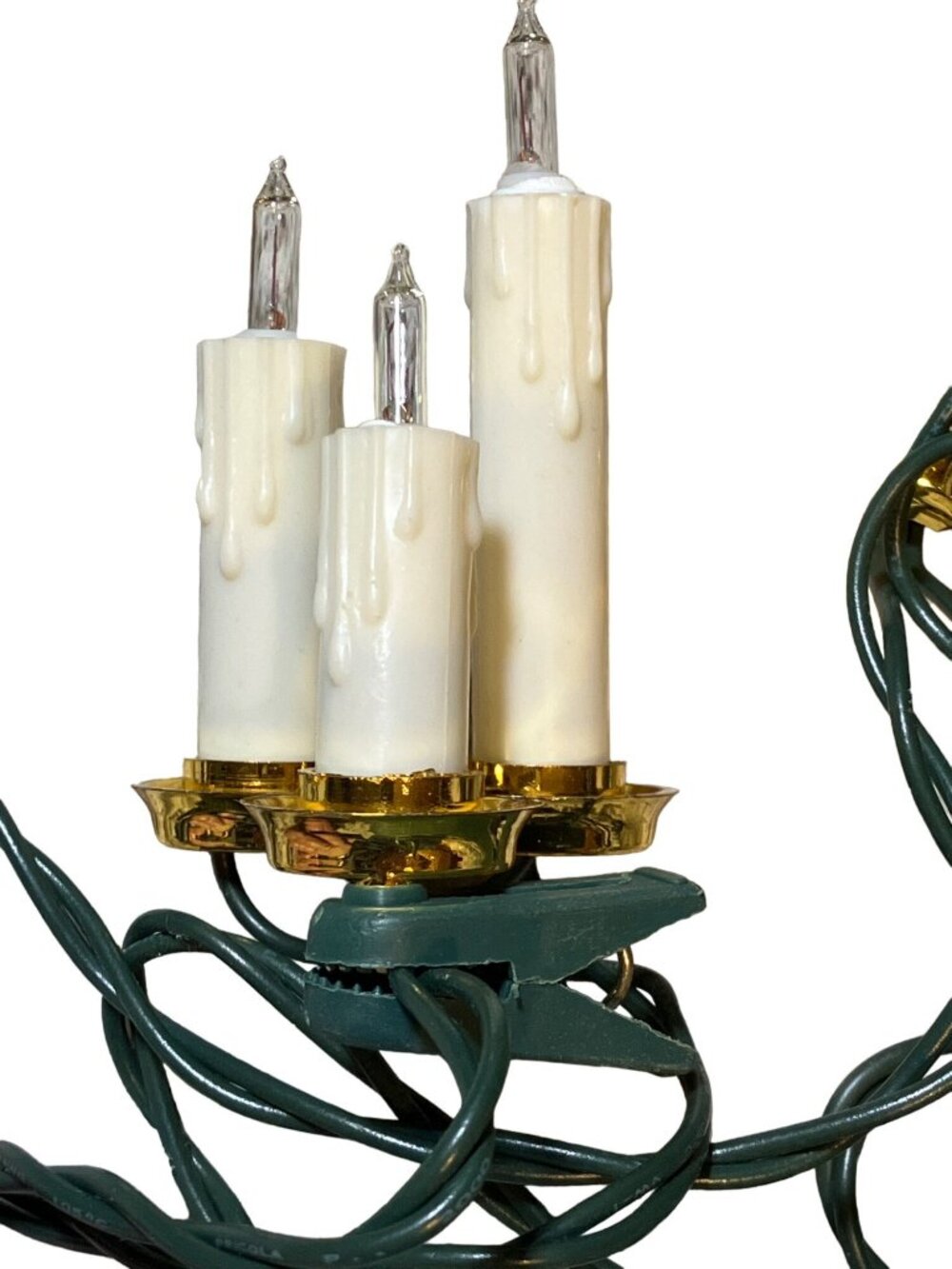 Christmas Candle String Light Set of 15 indoor Clip-on Lights